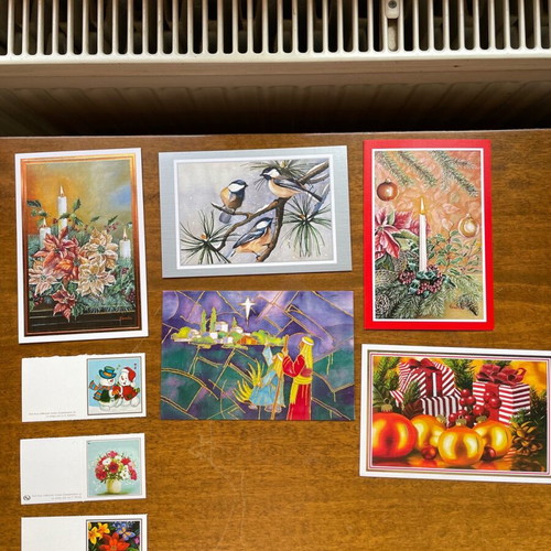 Christmas cards new, pack of 8 without envelopes