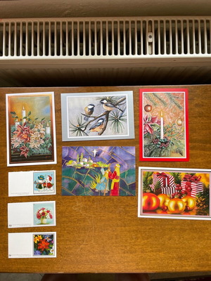 Christmas cards new, pack of 8 without envelopes