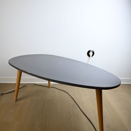 Retro coffee table used with visible wear