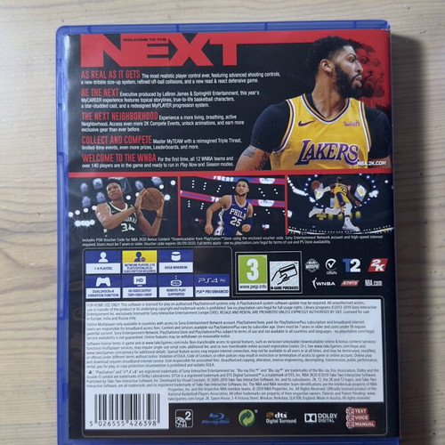 NBA 2k20 and NBA 2k22 PS4 games