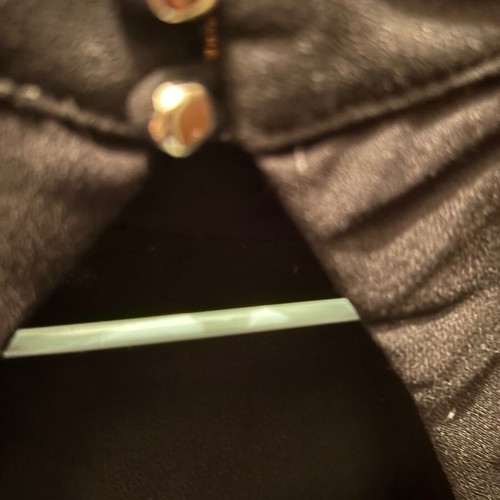 Desiree blouse with batwing sleeve and back opening like new, black