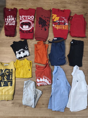 Winter clothing set for boys 4-5 years, 15 pieces, like new