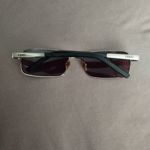 Essel Vintage Sunglasses Frame used, narrow rectangular metal