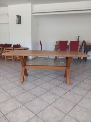 Monastic tables like new, set of two, solid wood