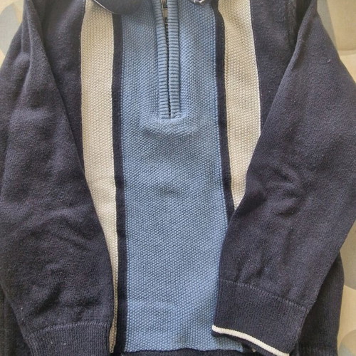Polo thin sweater like new, size 2-3 years, blue, Marks & Spencer
