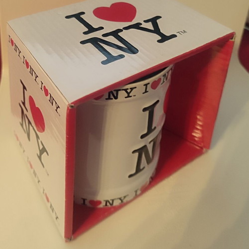 I Love NY white mug, new condition