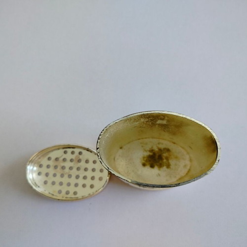 Trussardi metal powder case used