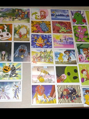 Αυτοκόλλητα Digimon Panini μεταχειρισμένα για κίτρινο άλμπουμ