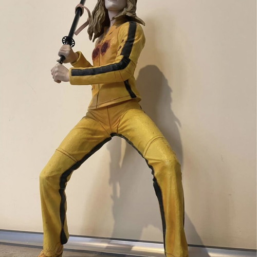 Kill Bill Beatrix Kiddo figure used, 18 inch collectible by NECA