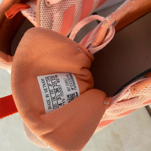 Adidas sports shoes pink orange like new