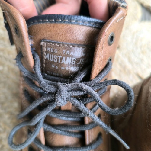 Mustang men's boots size 44 used, brown