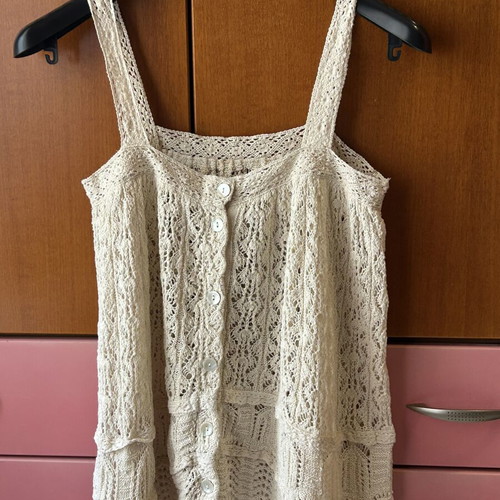 Zara beige knitted blouse, size M/L