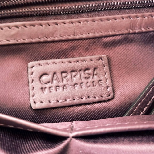Carpisa shoulder bag like new, genuine leather, purple