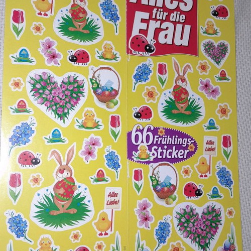 Easter stickers new, pack of 8 sheets