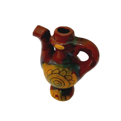 Vintage Mini Jug with Whistle 1970s Handpainted Bulgaria like new