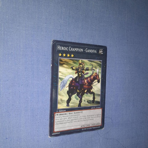 Yu Gi Oh Heroic Champion - Gandiva κάρτα μεταχειρισμένη, 1η έκδοση Ultra Rare