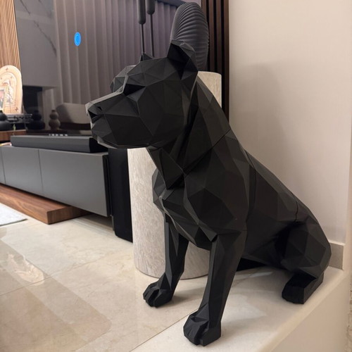 Pitbull modern decorative statue used, 50cm height