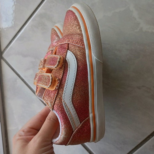 Vans glitter girls' sneakers size 26 used