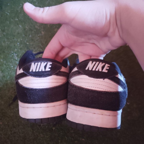 Nike Dunk Low Panda sneakers, size 45.5, black and white