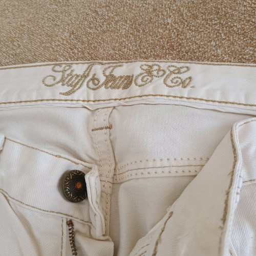 Staff women's jean pants like new, beige, size 29