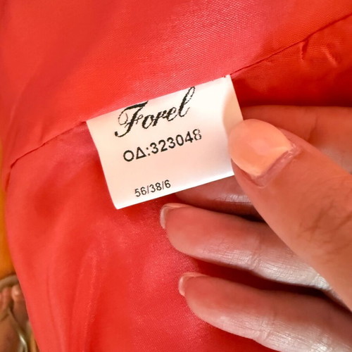Forel shiny fuchsia jacket size 48 like new