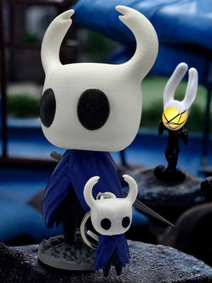 Hollow Knight figure and keychain 3D printed, new 15cm