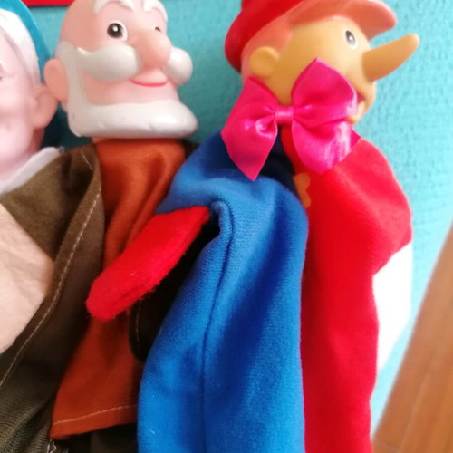 Puppet theater dolls used, pack of 8 pieces