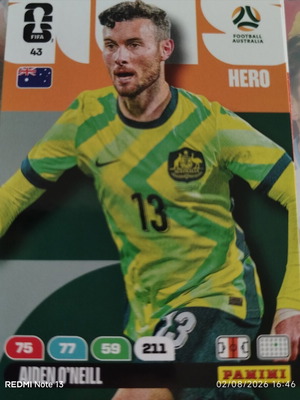 Panini Adrenalyn XL FIFA World Cup 2026 αυτοκόλλητο μεταχειρισμένο, αριθμός 43