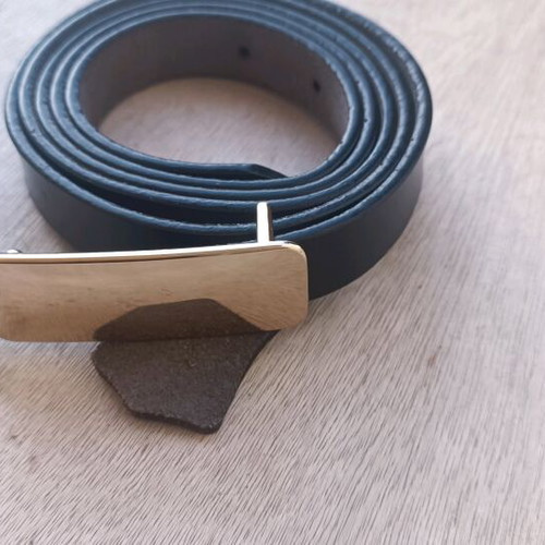 Women's leather belt new, real leather, black, size 65