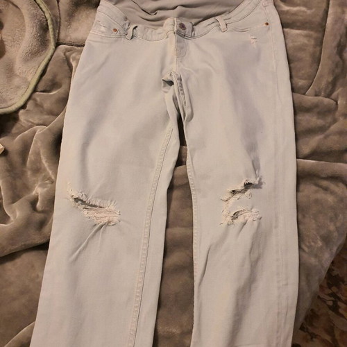H&M Mama maternity jeans large like new, light color
