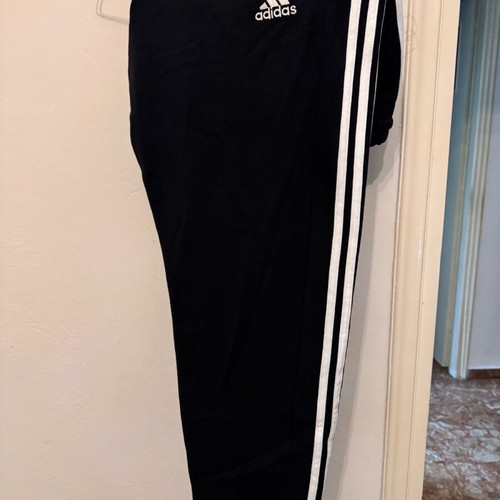 Adidas φόρμα XL regular fit με ρίγες καινούργια, μαύρο και άσπρο
