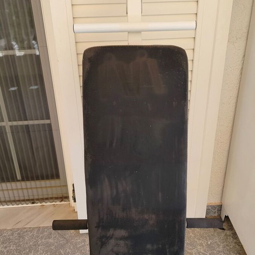 Abdominal bench used, adjustable for home gym