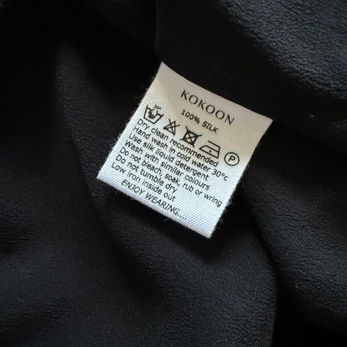 Silk oversize blouse Kokoon used, black, size XS–S