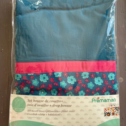 Premaman baby crib bedding set new, 100% cotton, 60x120 cm