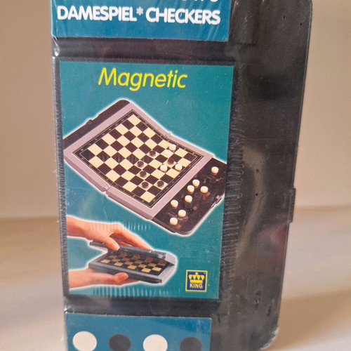 Travel magnetic checkers game new