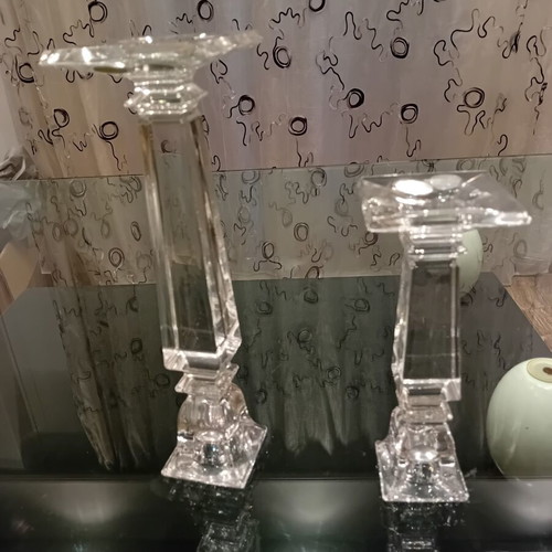 Bohemia Crystal decorative crystal candlesticks like new