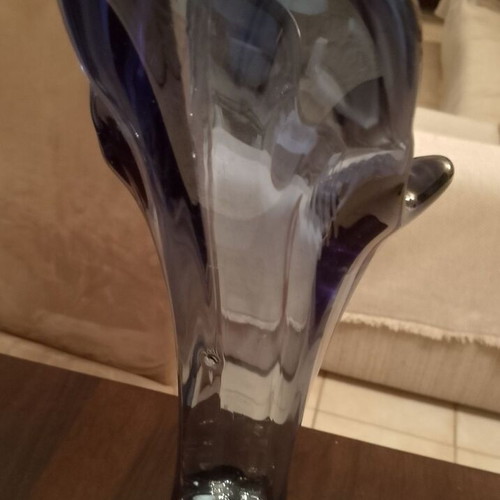 Vintage Art Glass Vase Murano Style like new