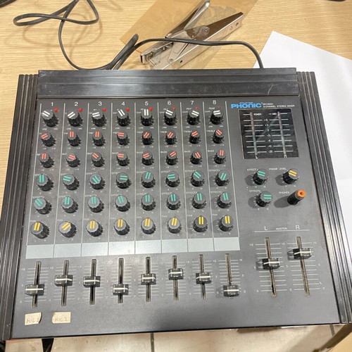 Phonic 8-channel mixer used, model BKX8800