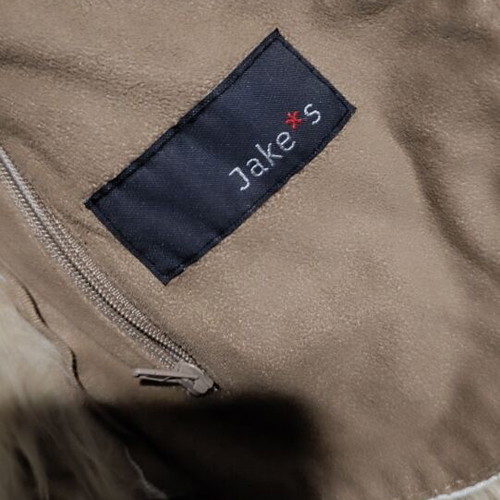 Leather coat with fur lining like new, women's beige