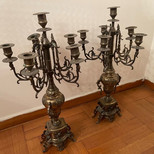 Vintage brass candlesticks like new