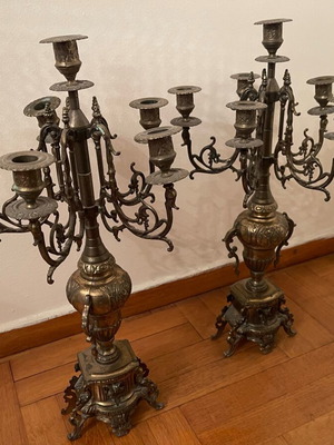 Vintage brass candlesticks like new