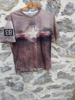 Μπλούζα καινούργια, μέγεθος L, μπεζ, 90% polyester σαν dry fit