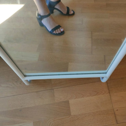 Camper leather black sandals used, size 36