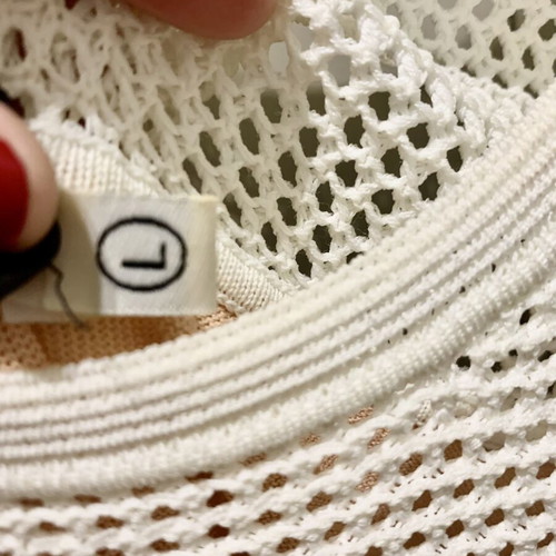 Mid Length White Dress Large Like New with Lining