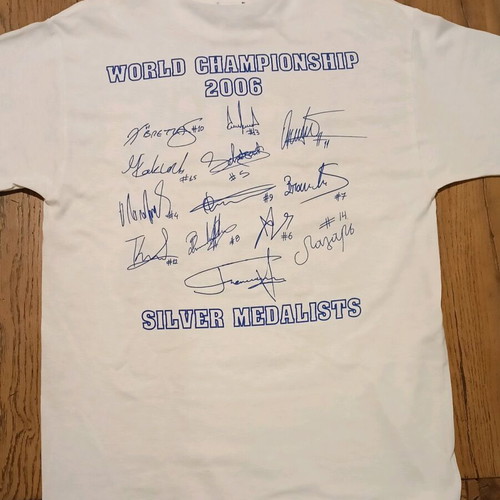 Collectible Greece National Team T-shirt with printed signatures, new