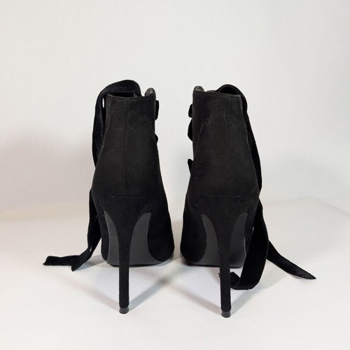 GoGo Shoes Suede Ankle Boots with High Heel like new, size 37, black