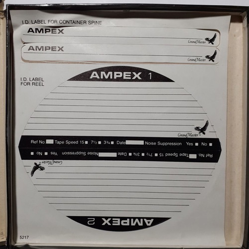 Ampex Grand Master 1800 Reel-to-Reel Tape new, 1/4", 1800ft