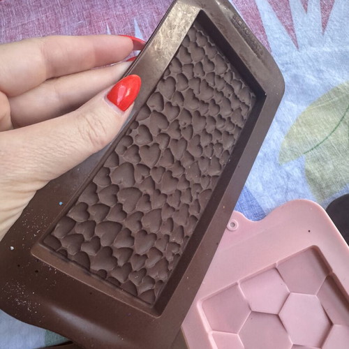 Silicone molds for candles like new, set of 7 chocolate designs