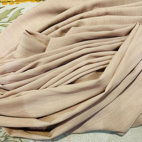 Curtain and decor fabric with wild silk/linen texture, 12m x 1.2m, new