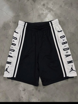 Air Jordan Mesh Basketball Shorts, black and white, medium